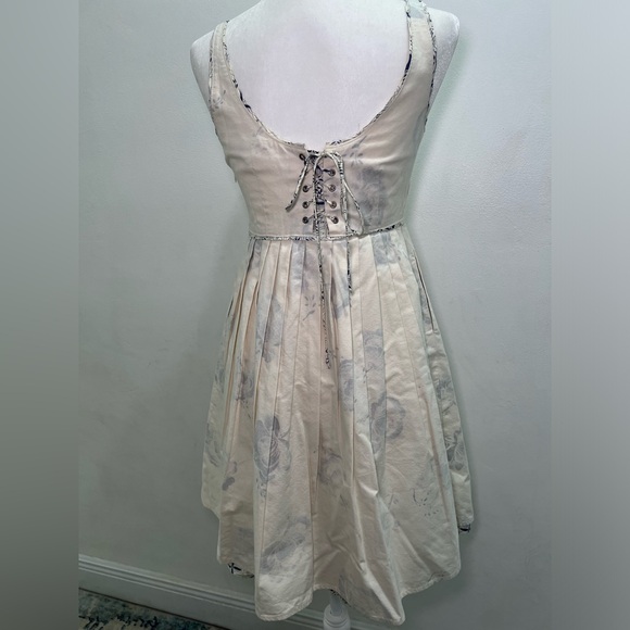 Moulinette Soeurs Ivory Corset Anthropologie Canvas "Workshop Dress" Size 4 EUC - Picture 6 of 8